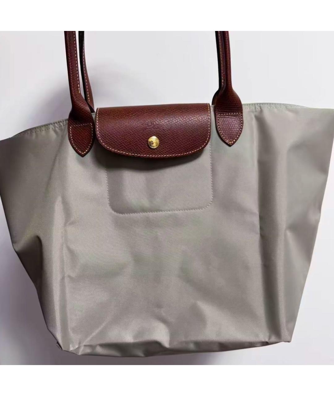 LONGCHAMP Серая сумка тоут, фото 7