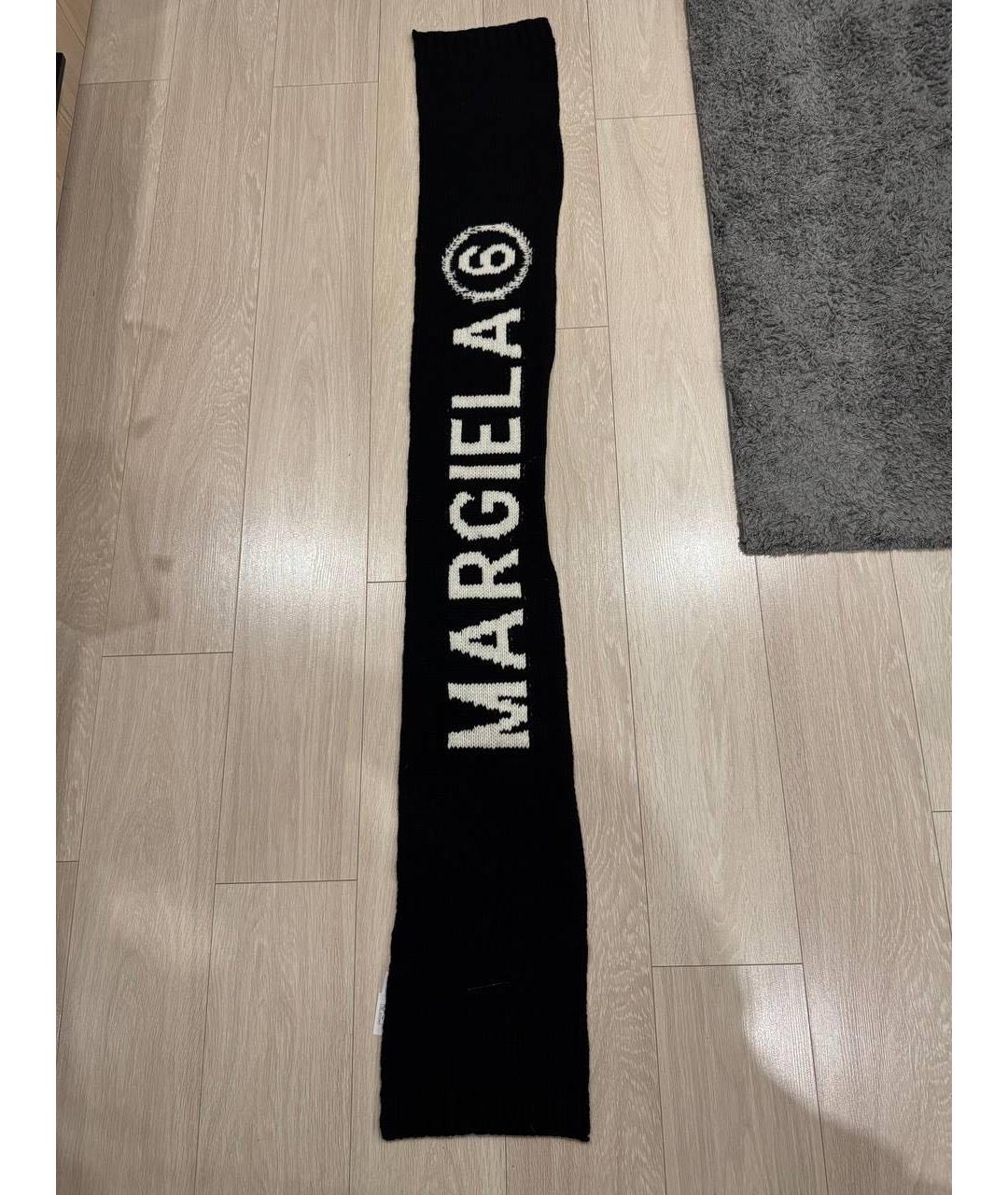 MM6 MAISON MARGIELA Черный шарф, фото 2