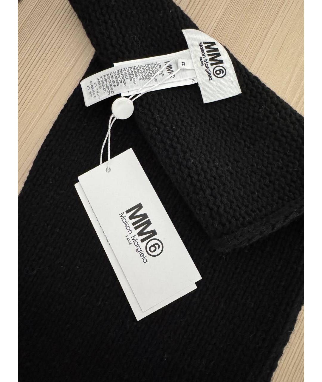 MM6 MAISON MARGIELA Черный шарф, фото 4