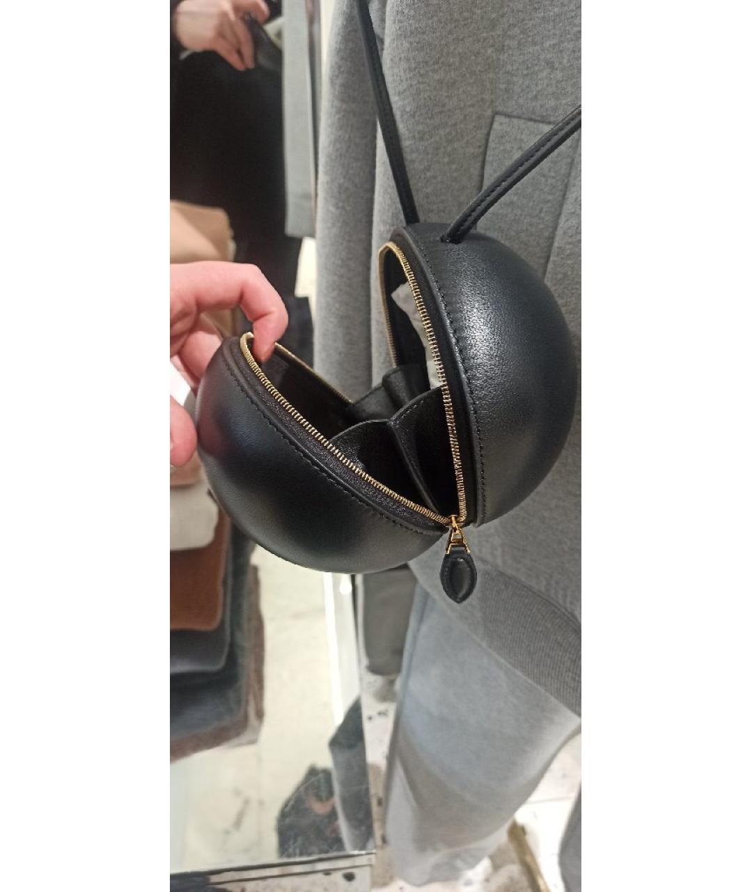 ALAIA Черная кожаная сумка через плечо, фото 7