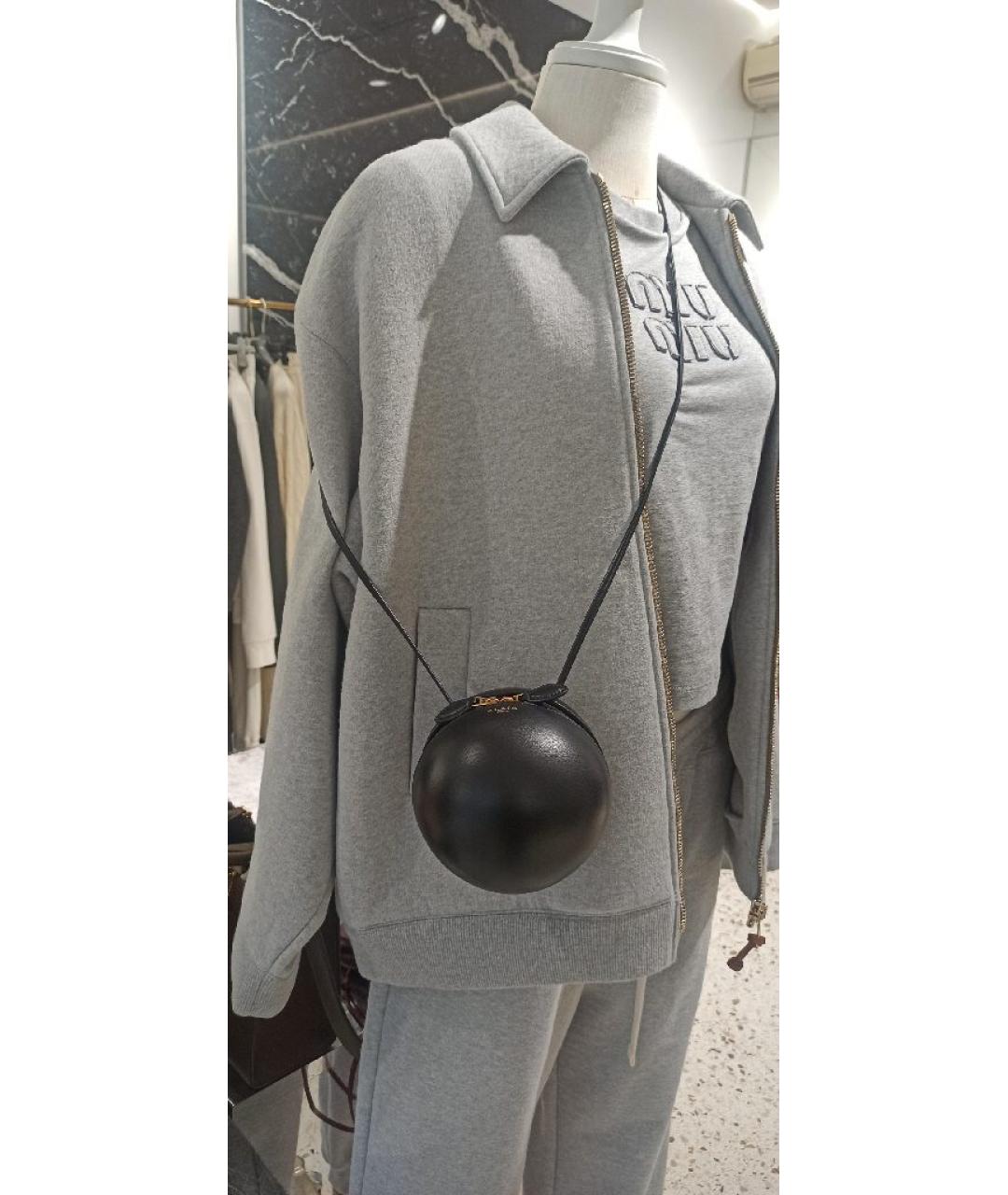 ALAIA Черная кожаная сумка через плечо, фото 6