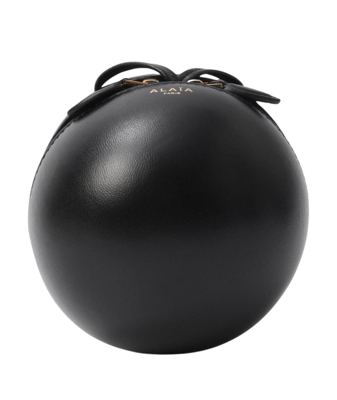 ALAIA Черная кожаная сумка через плечо, фото 1