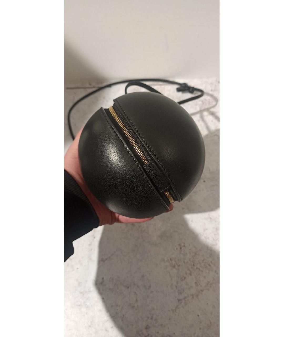 ALAIA Черная кожаная сумка через плечо, фото 4