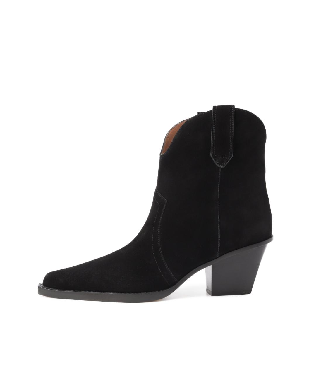 PARIS TEXAS Черные замшевые ботильоны, фото 8