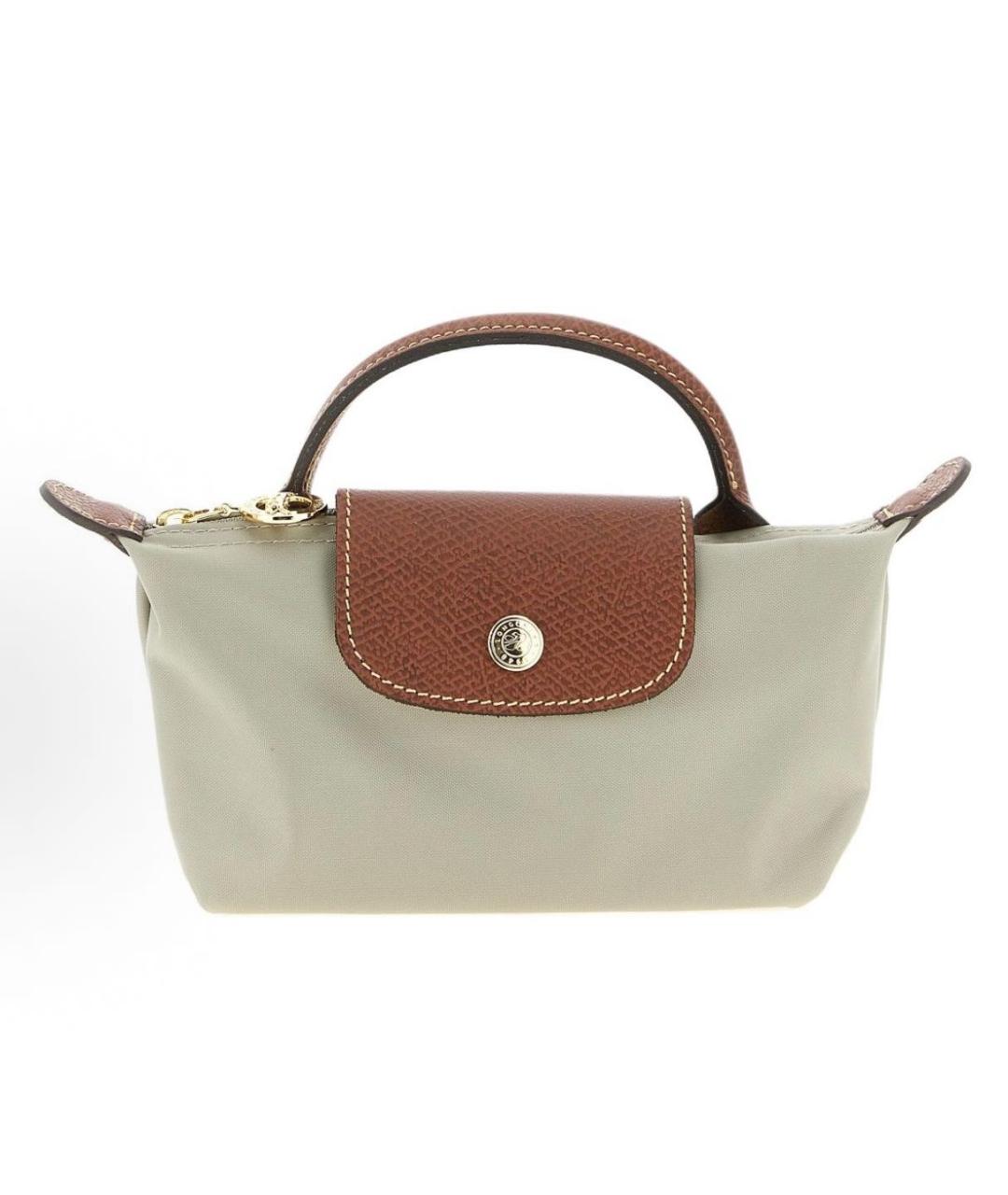 LONGCHAMP Серая сумка с короткими ручками, фото 8