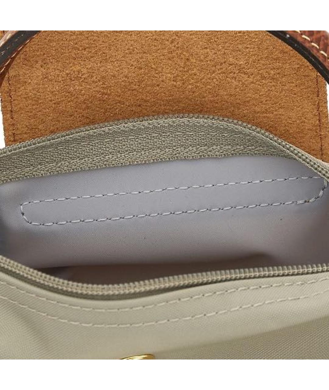 LONGCHAMP Серая сумка с короткими ручками, фото 3