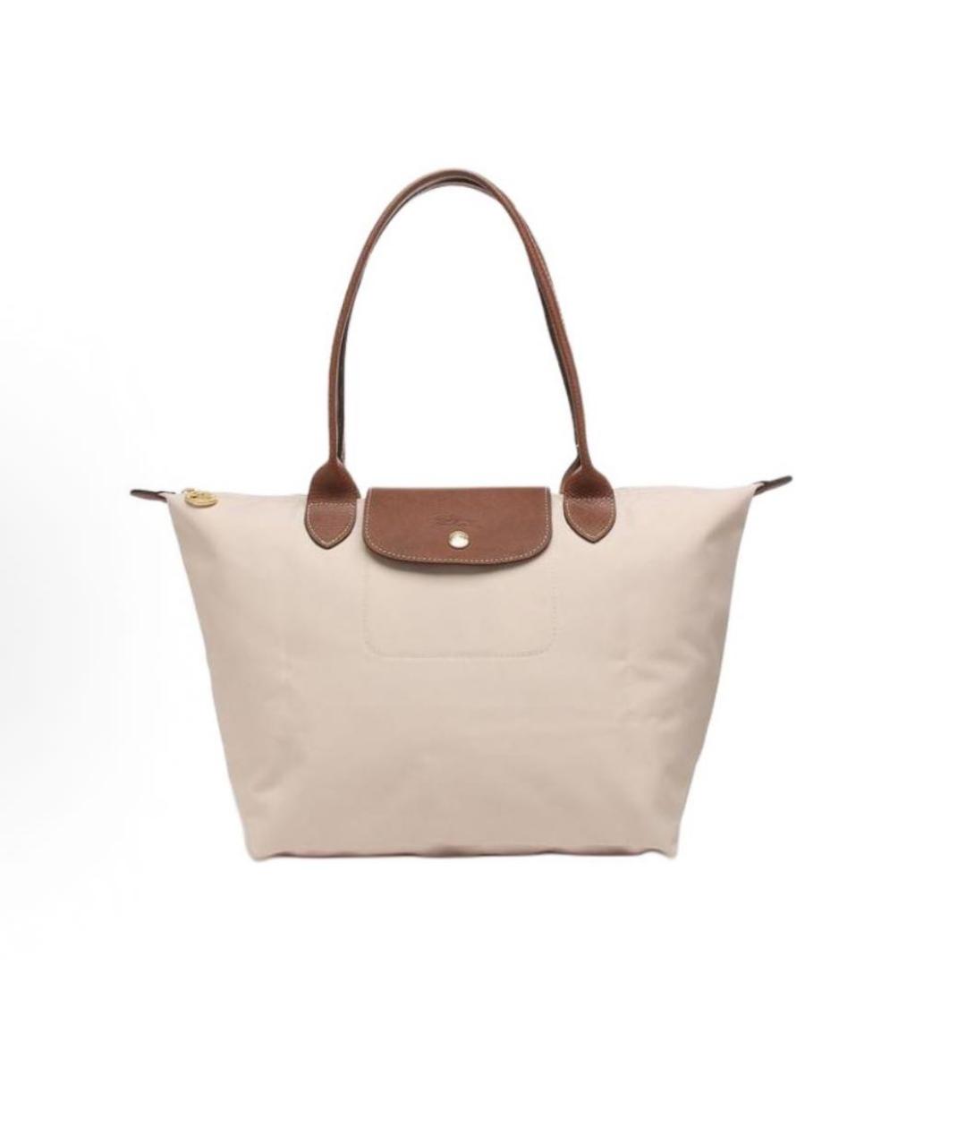 LONGCHAMP Бежевая сумка тоут, фото 9