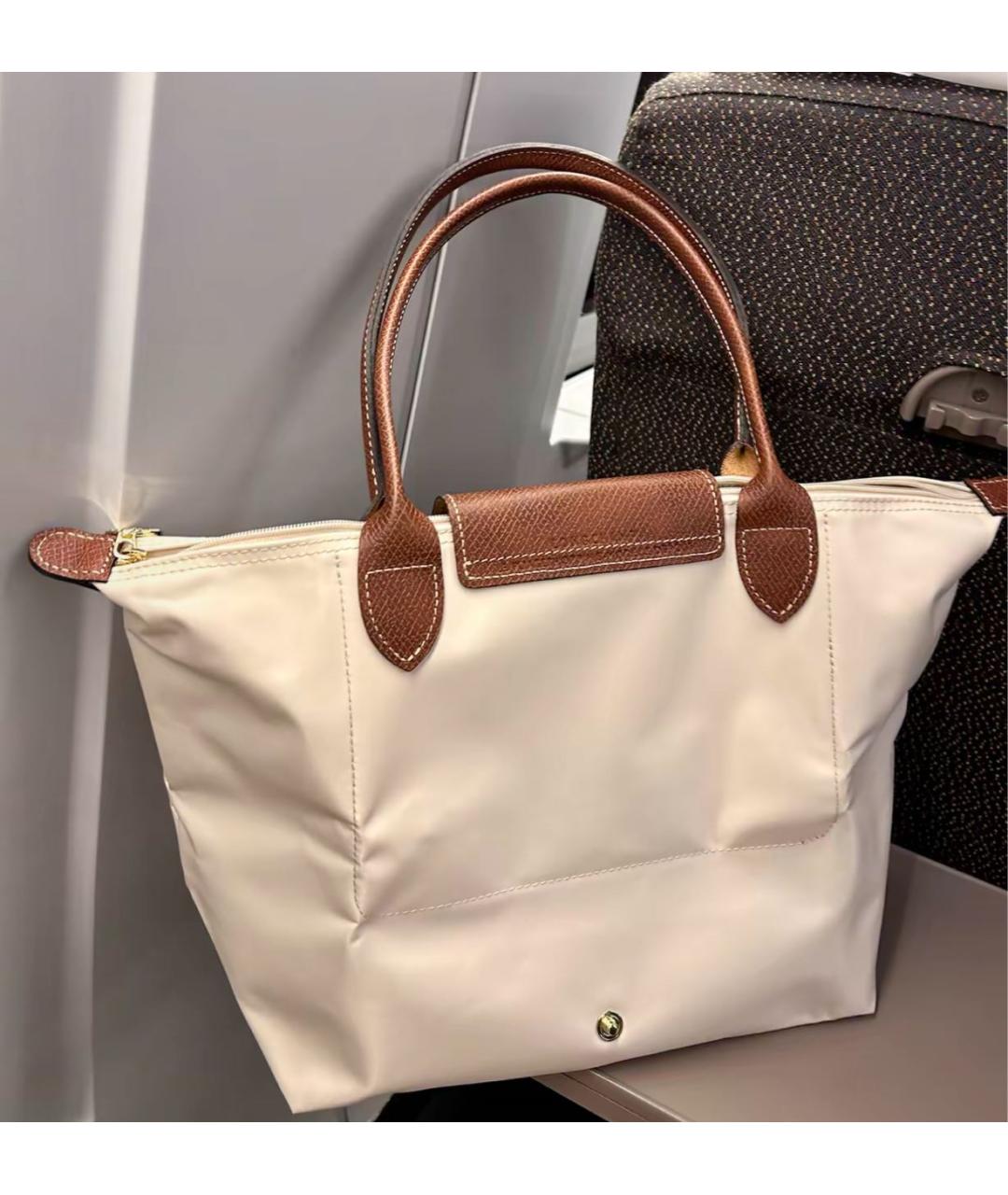 LONGCHAMP Бежевая сумка тоут, фото 7