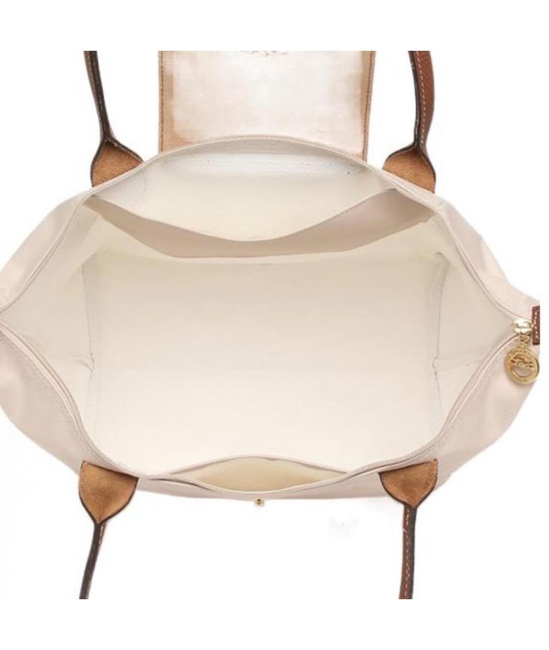 LONGCHAMP Бежевая сумка тоут, фото 3