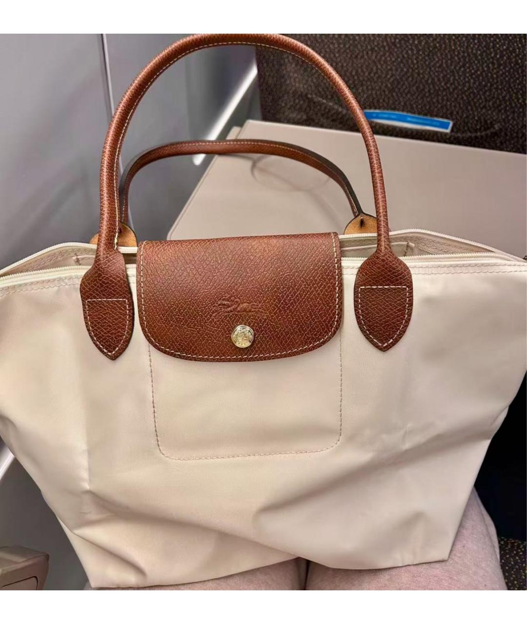 LONGCHAMP Бежевая сумка тоут, фото 8