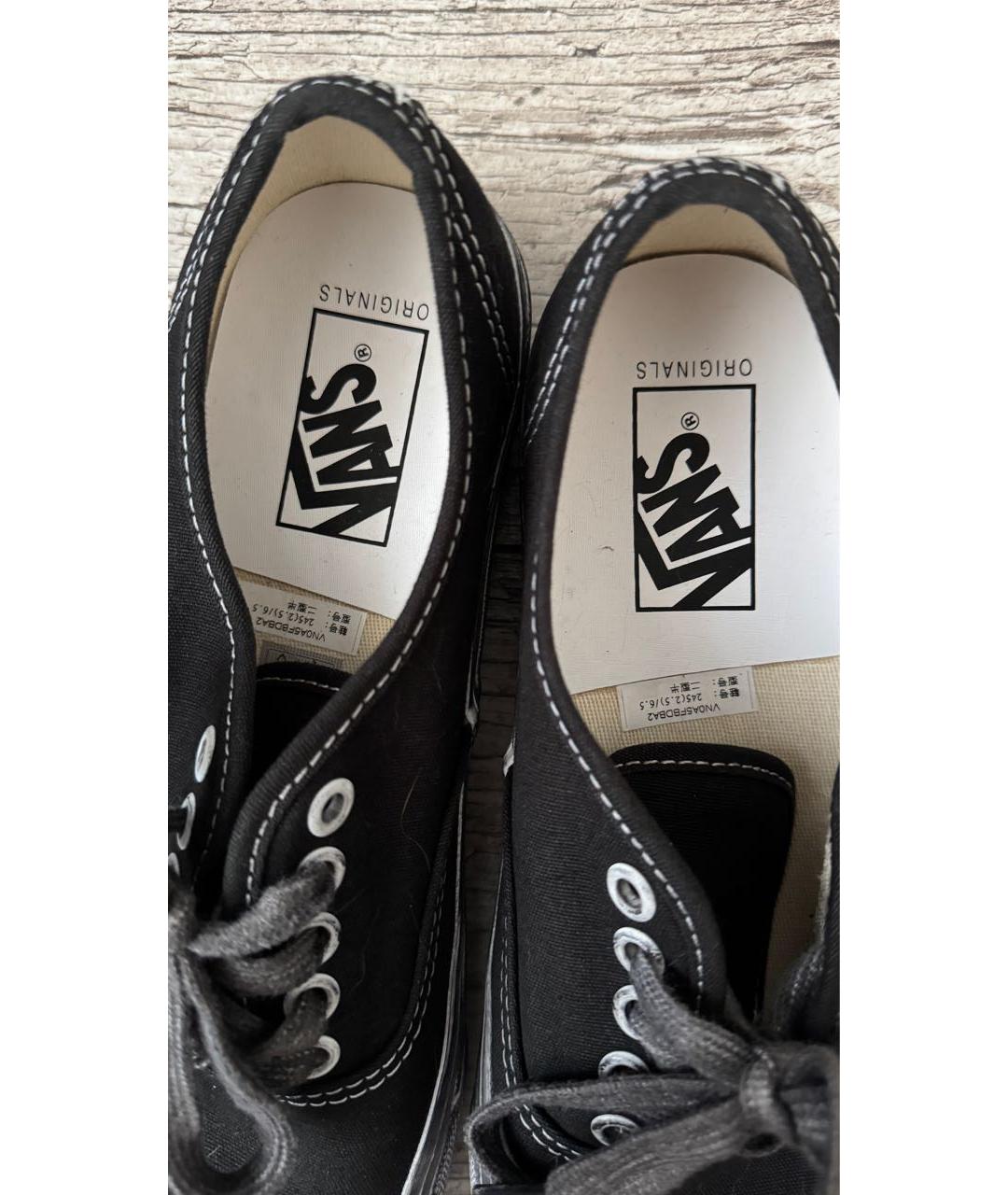 VANS Черные текстильные кеды, фото 7