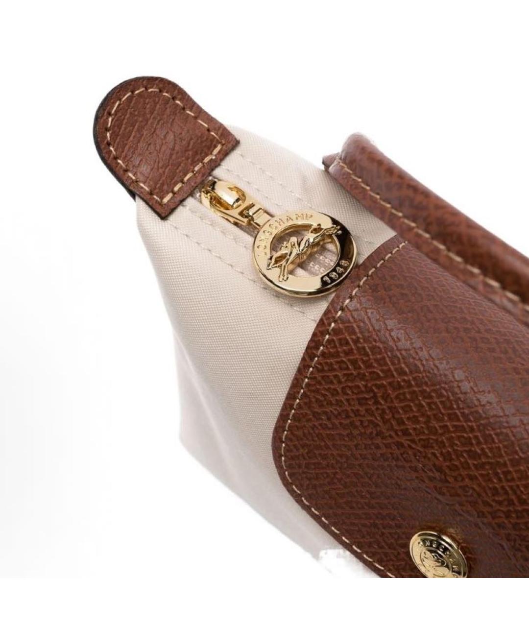 LONGCHAMP Бежевая сумка с короткими ручками, фото 3