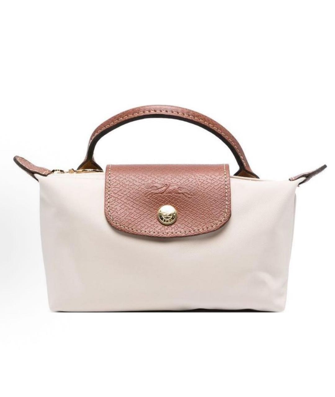 LONGCHAMP Бежевая сумка с короткими ручками, фото 9