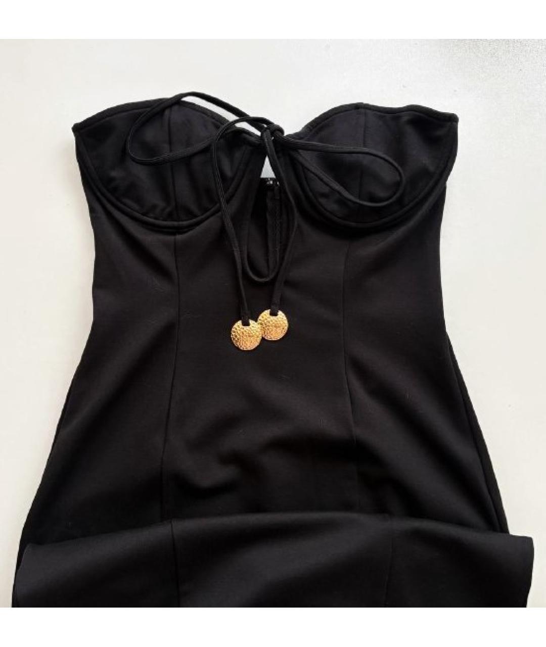 STAUD Черное повседневное платье, фото 7