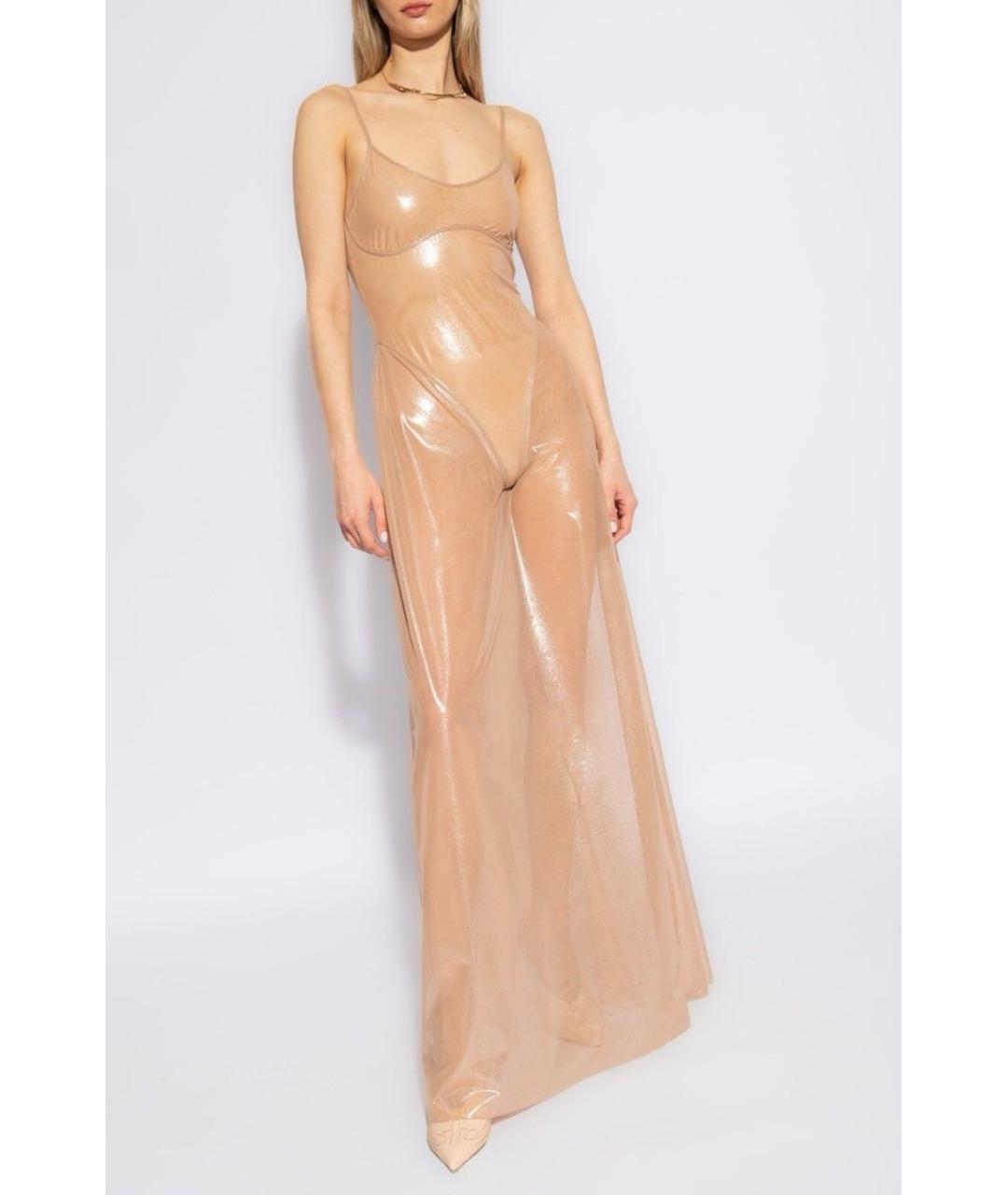 DIESEL Золотое вечернее платье, фото 3