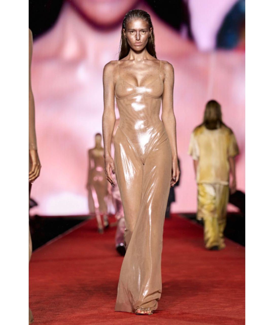DIESEL Золотое вечернее платье, фото 2
