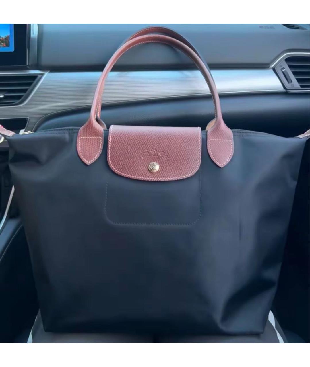 LONGCHAMP Черная сумка тоут, фото 6