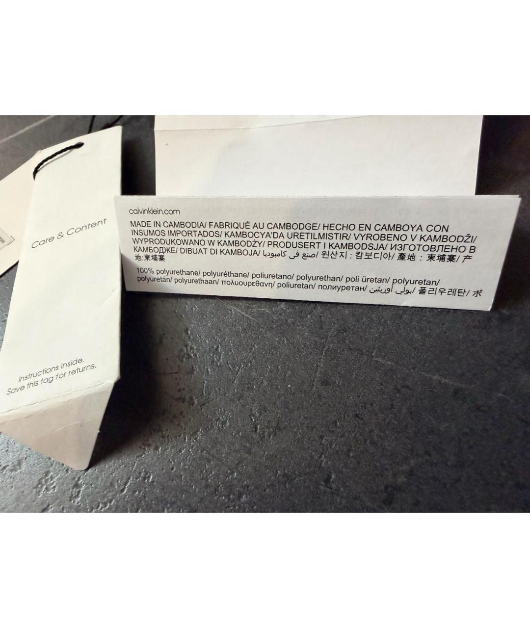 CALVIN KLEIN Черная сумка через плечо из искусственной кожи, фото 8