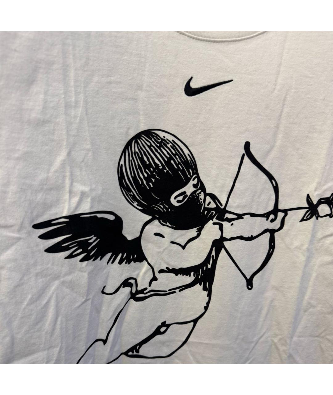 NIKE Белая хлопковая футболка, фото 4