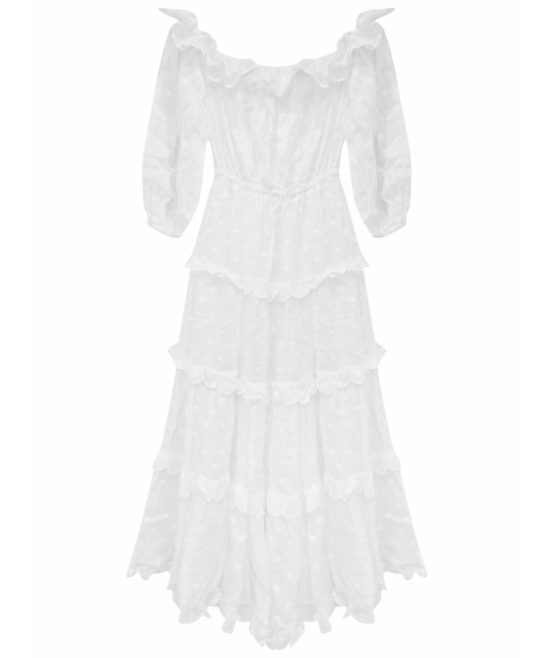 ZIMMERMANN Белый хлопковый сарафан, фото 1