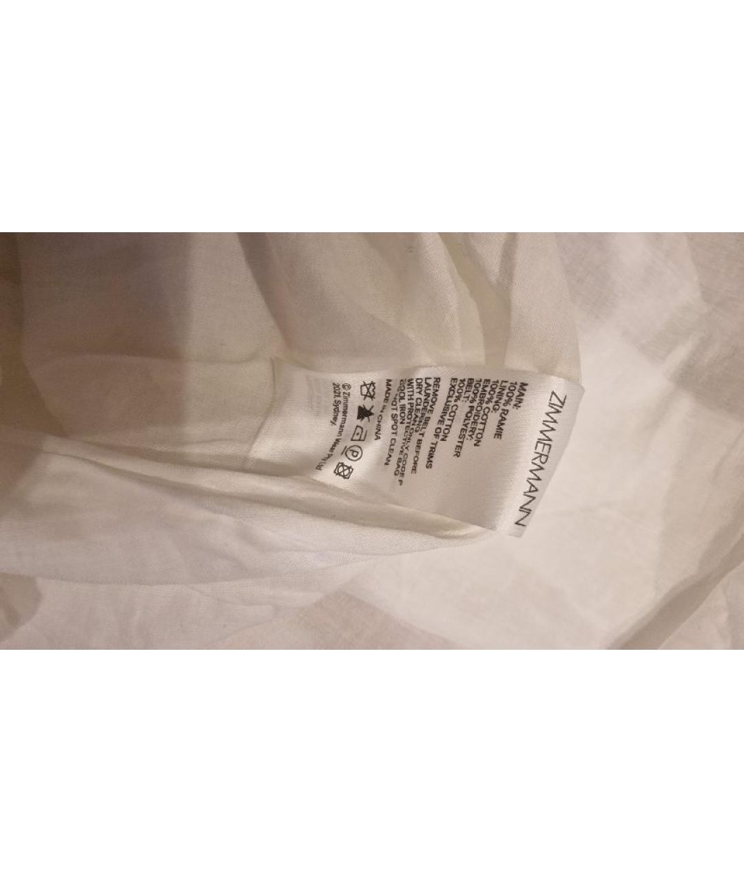 ZIMMERMANN Белый хлопковый сарафан, фото 4