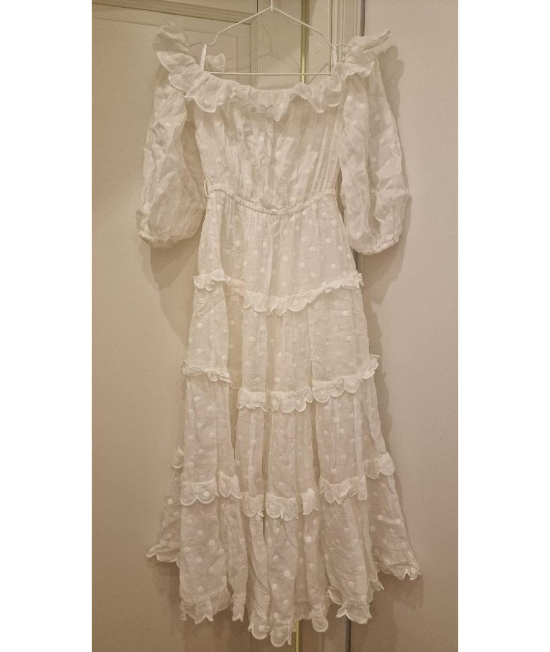 ZIMMERMANN Белый хлопковый сарафан, фото 6
