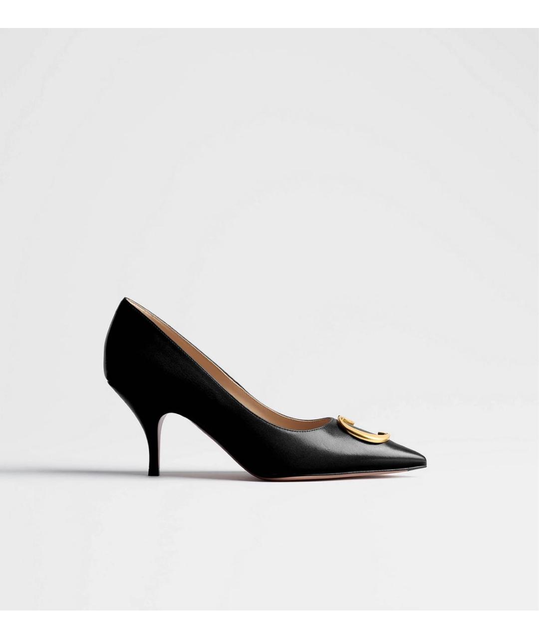 CHRISTIAN DIOR Черные кожаные туфли, фото 5