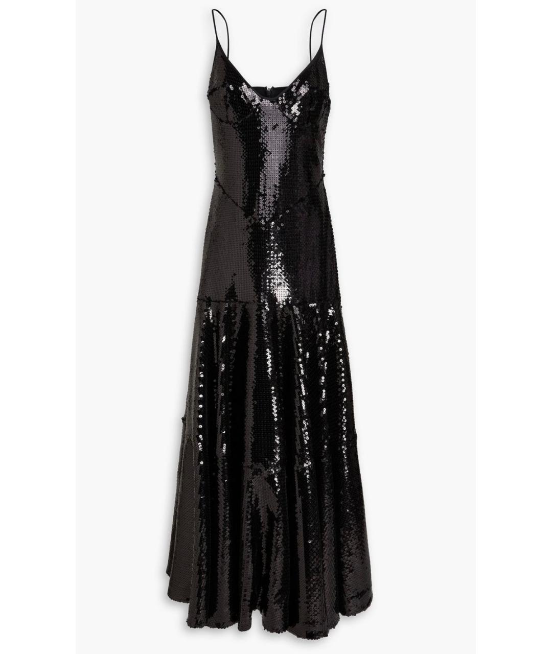 DAVID KOMA Черное полиэстеровое вечернее платье, фото 4