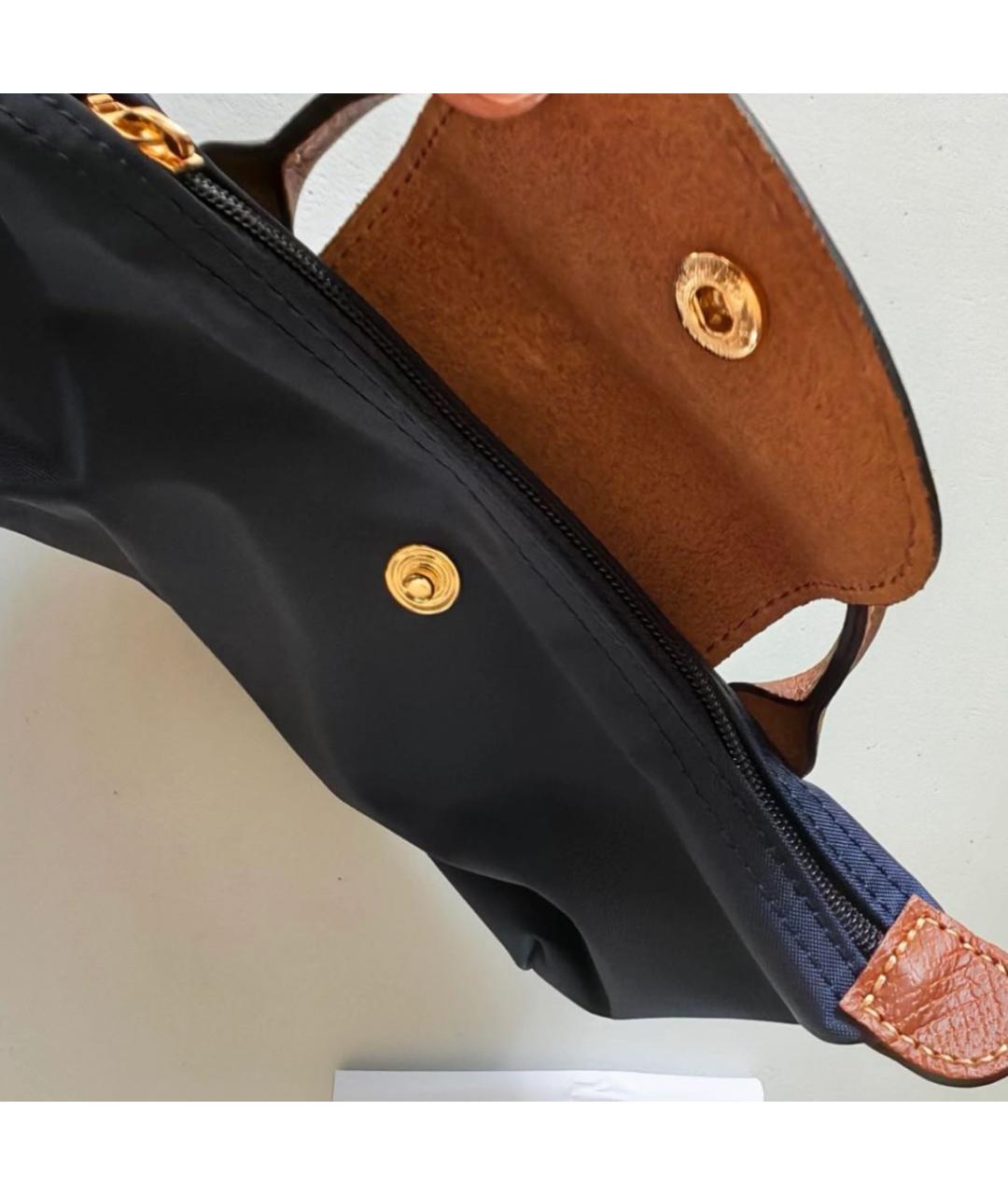 LONGCHAMP Темно-синяя сумка с короткими ручками, фото 8