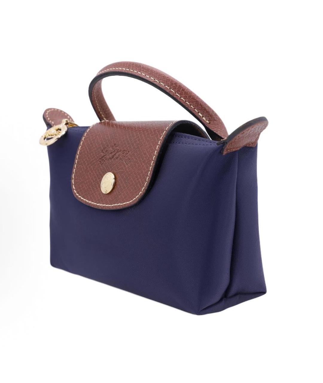 LONGCHAMP Темно-синяя сумка с короткими ручками, фото 2