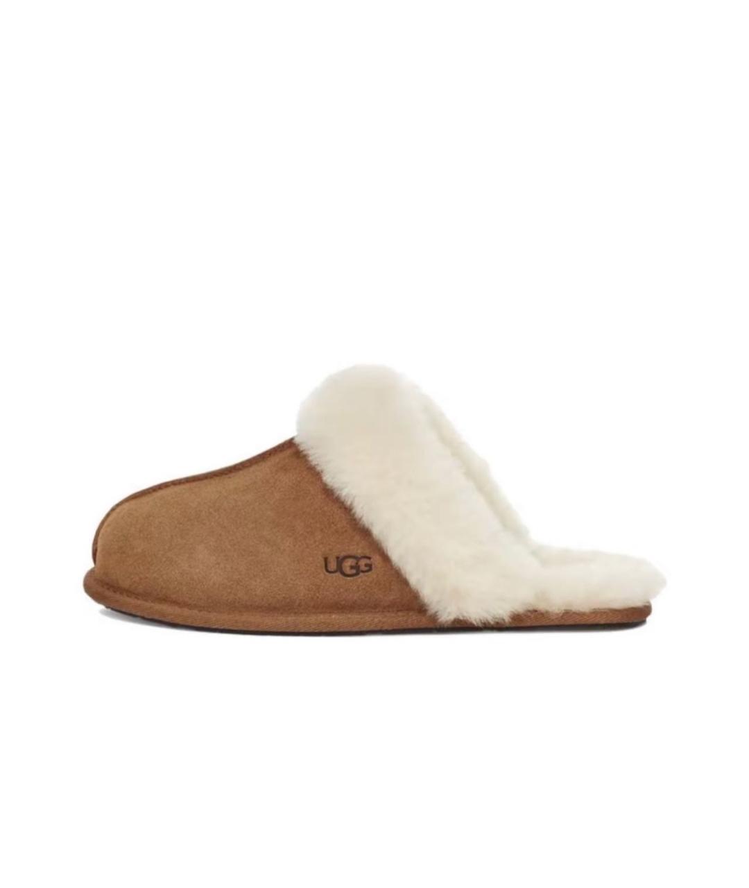 UGG AUSTRALIA Коричневые замшевые мюли, фото 4