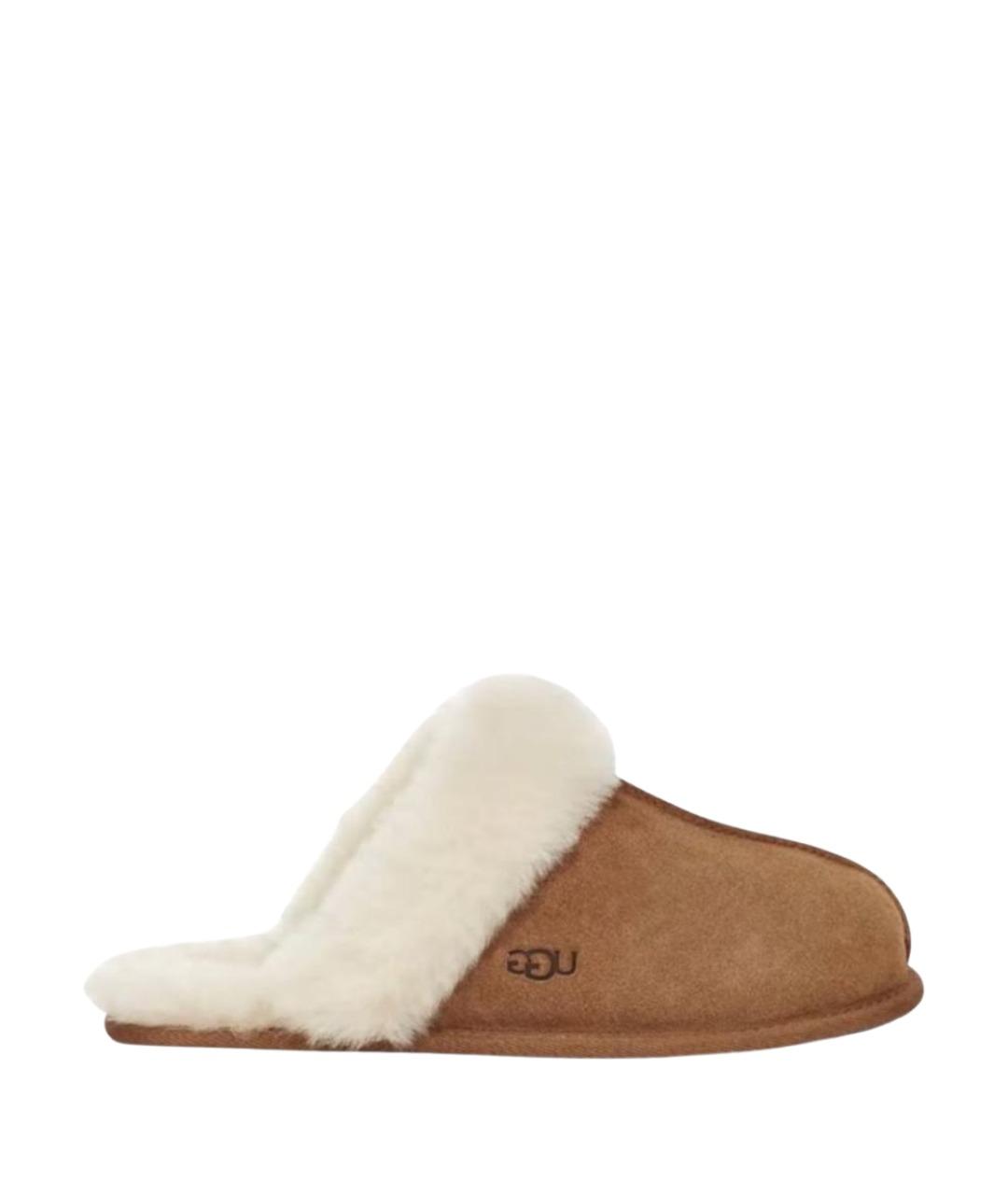 UGG AUSTRALIA Коричневые замшевые мюли, фото 1