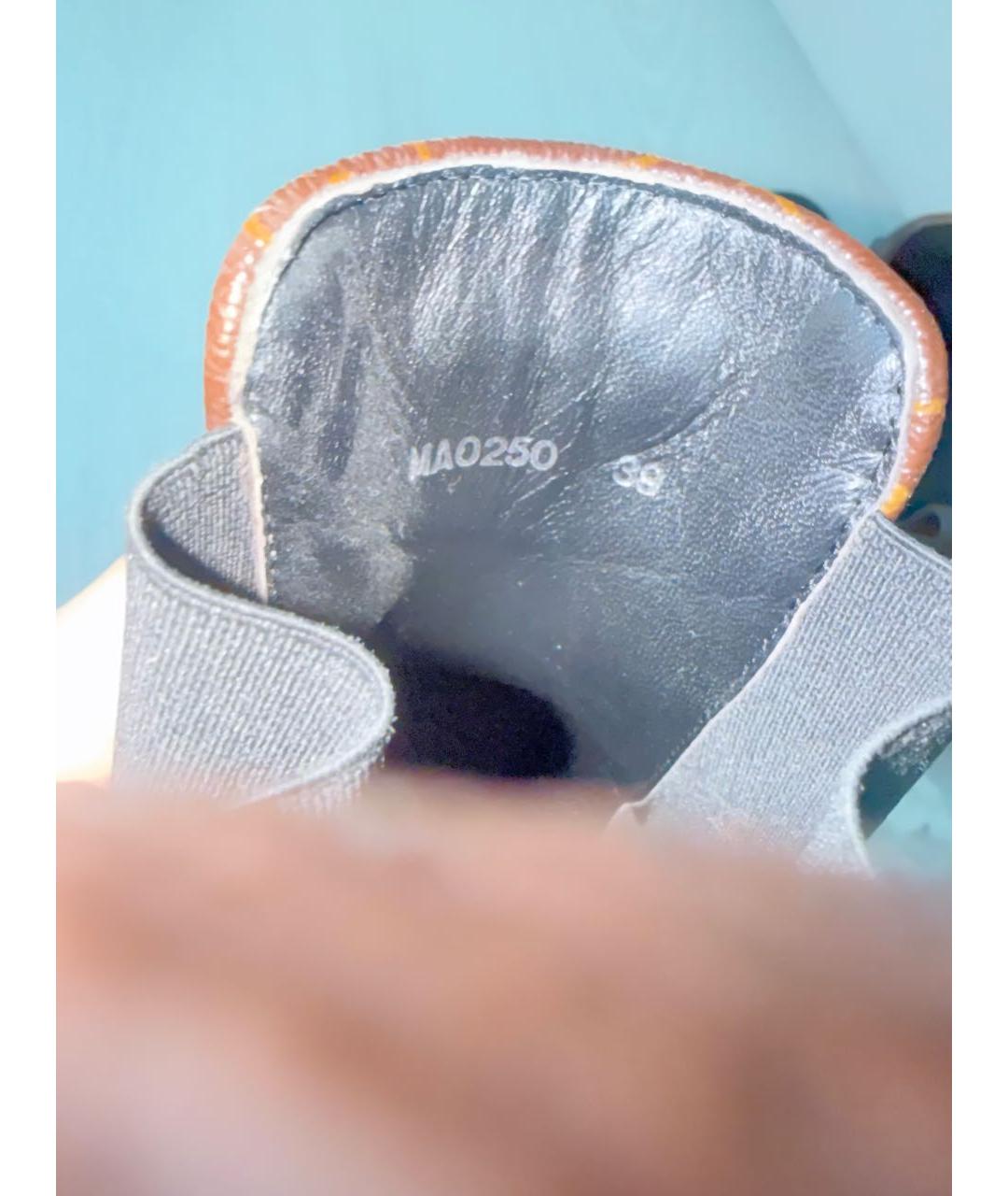 LOUIS VUITTON Черные кожаные ботинки, фото 4