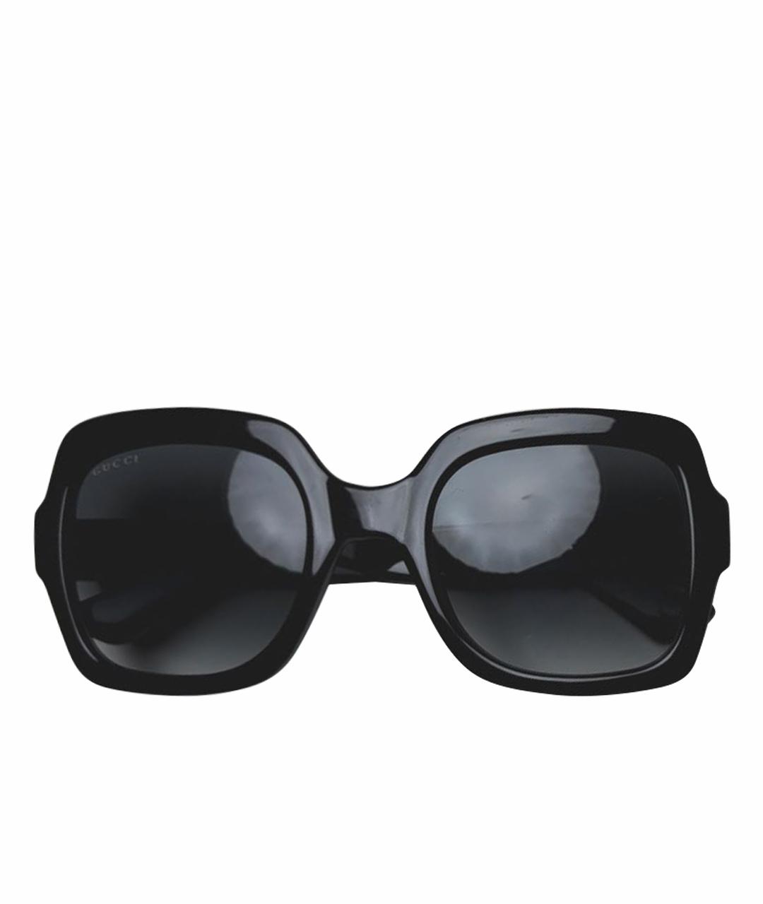 GUCCI Черные пластиковые солнцезащитные очки, фото 1