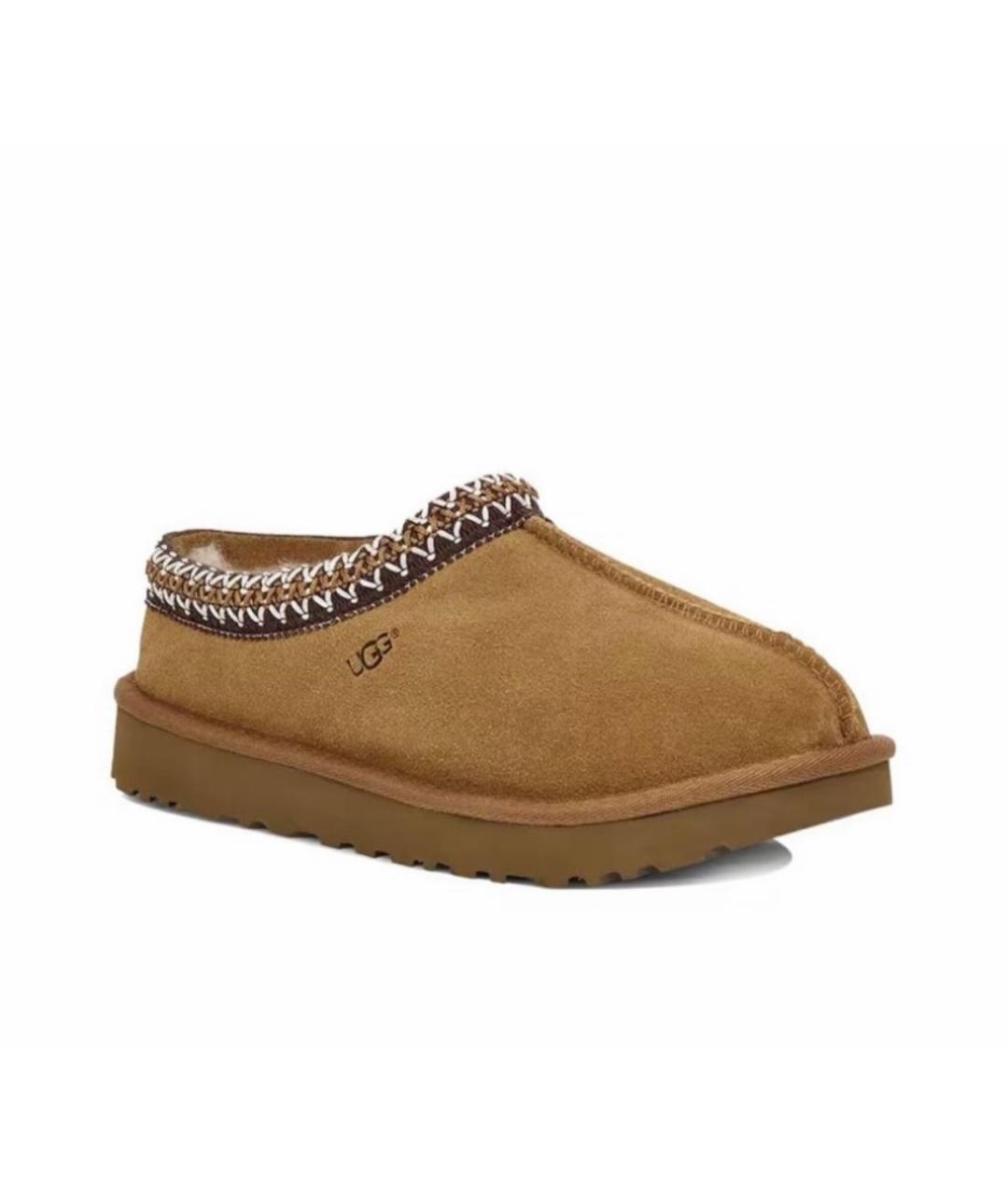 UGG AUSTRALIA Коричневые замшевые сабо, фото 2