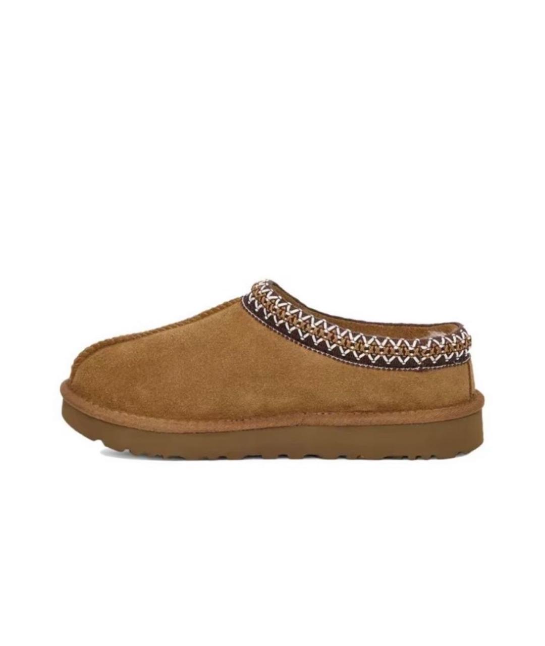 UGG AUSTRALIA Коричневые замшевые сабо, фото 4