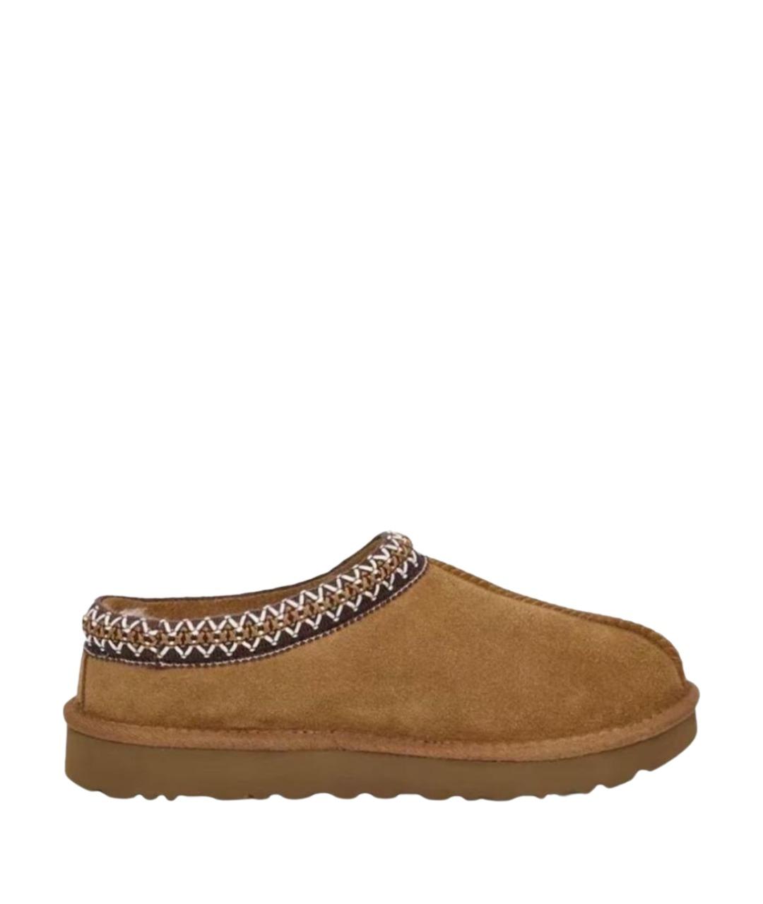 UGG AUSTRALIA Коричневые замшевые сабо, фото 1