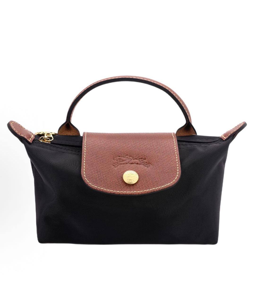 LONGCHAMP Черная сумка с короткими ручками, фото 8