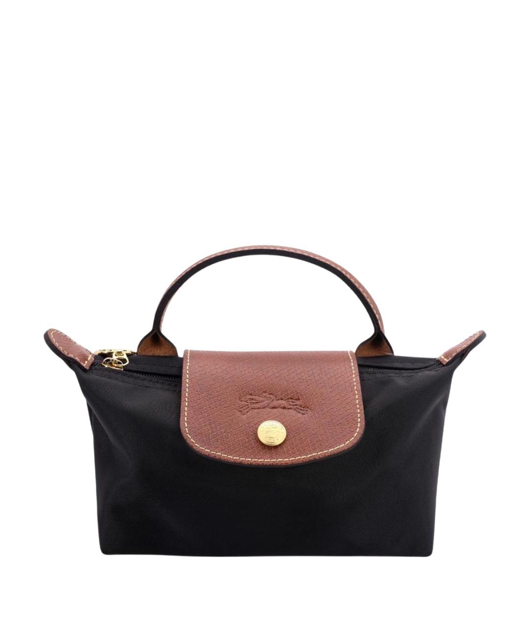 LONGCHAMP Черная сумка с короткими ручками, фото 1