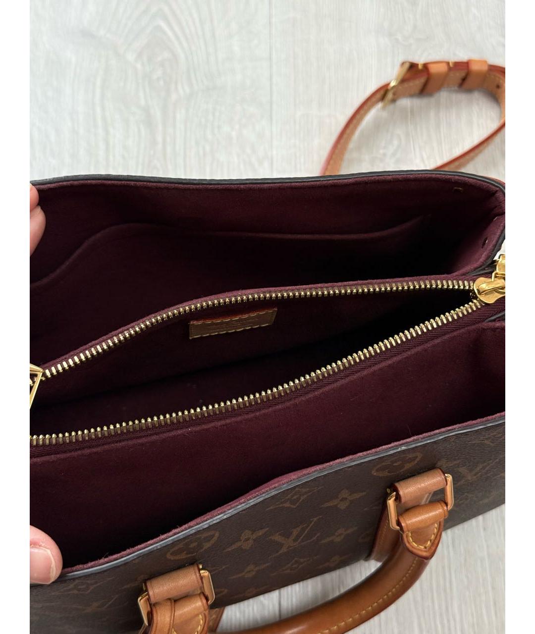 LOUIS VUITTON Коричневая сумка с короткими ручками, фото 5