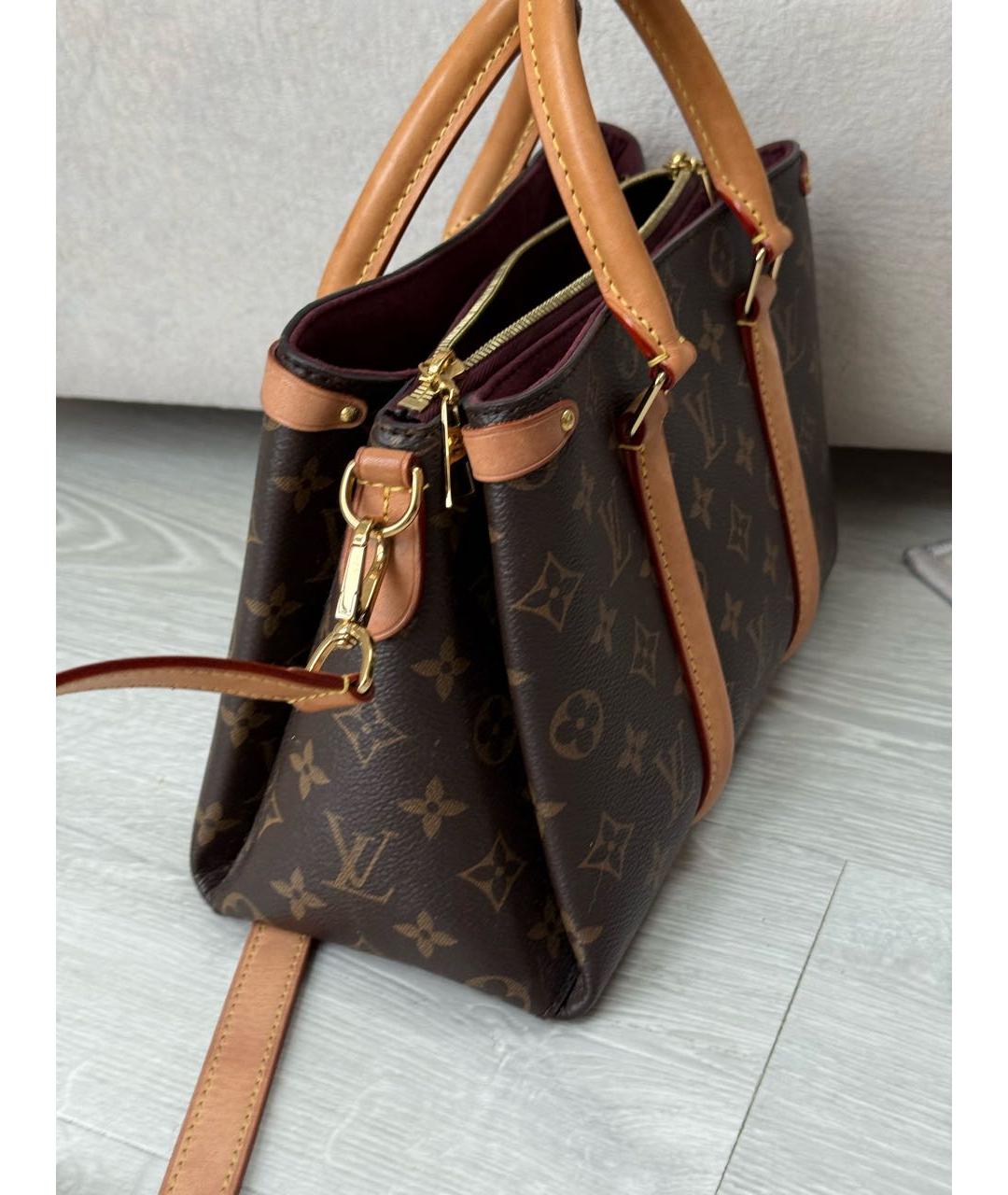 LOUIS VUITTON Коричневая сумка с короткими ручками, фото 3