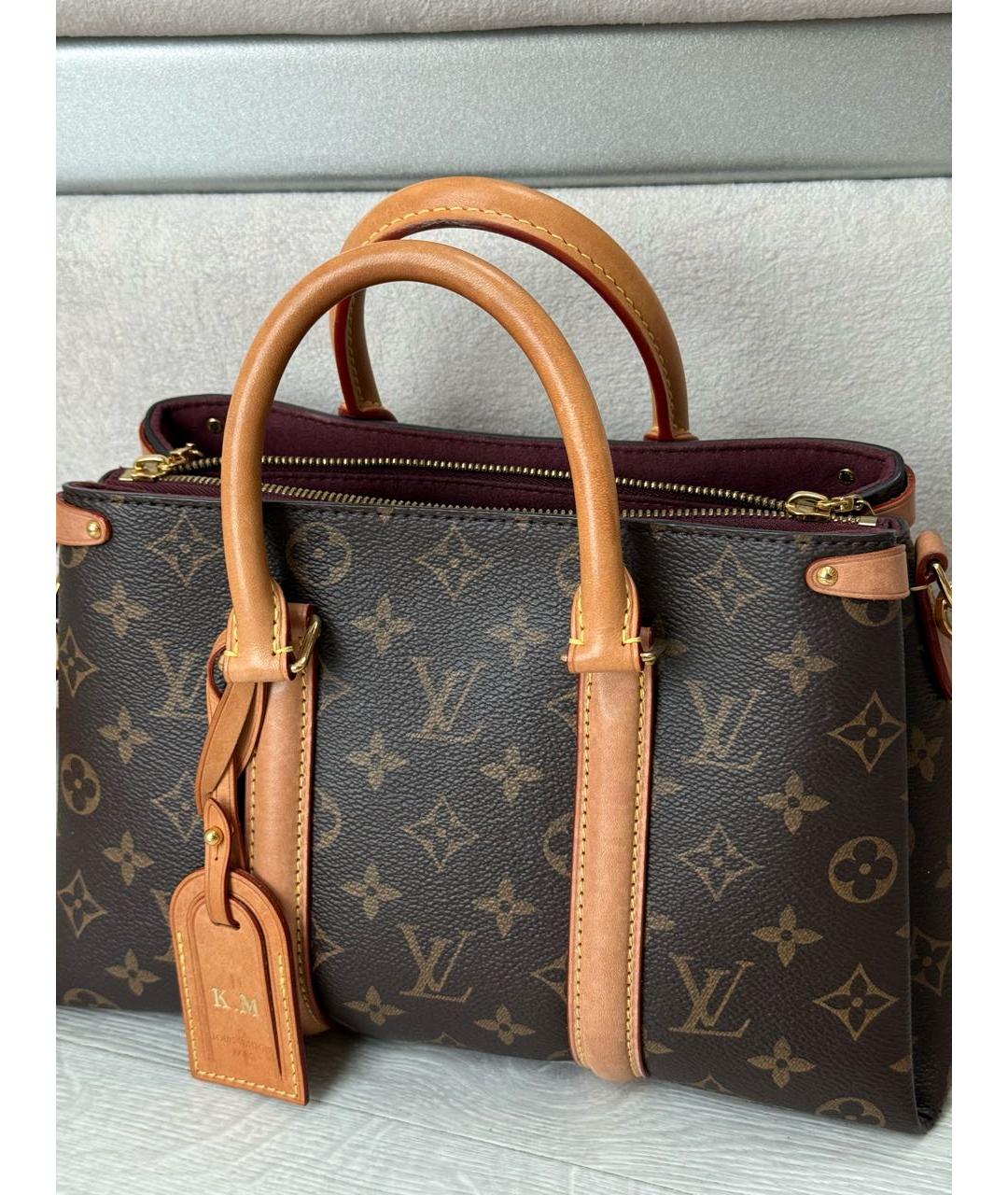 LOUIS VUITTON Коричневая сумка с короткими ручками, фото 2