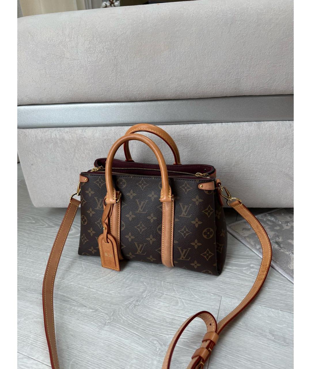 LOUIS VUITTON Коричневая сумка с короткими ручками, фото 4