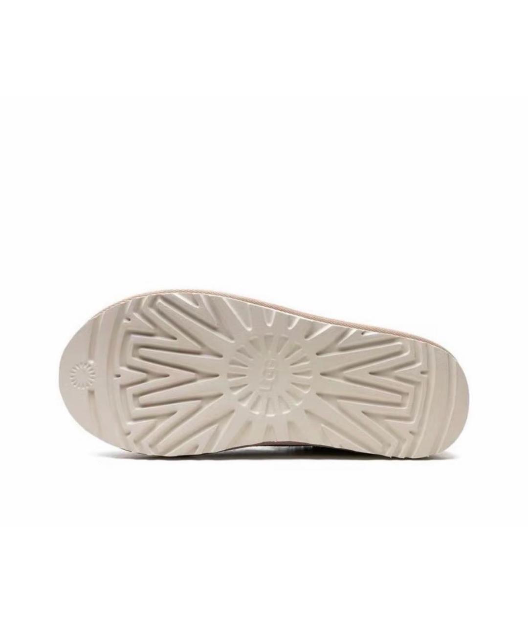 UGG AUSTRALIA Бежевые замшевые сабо, фото 3