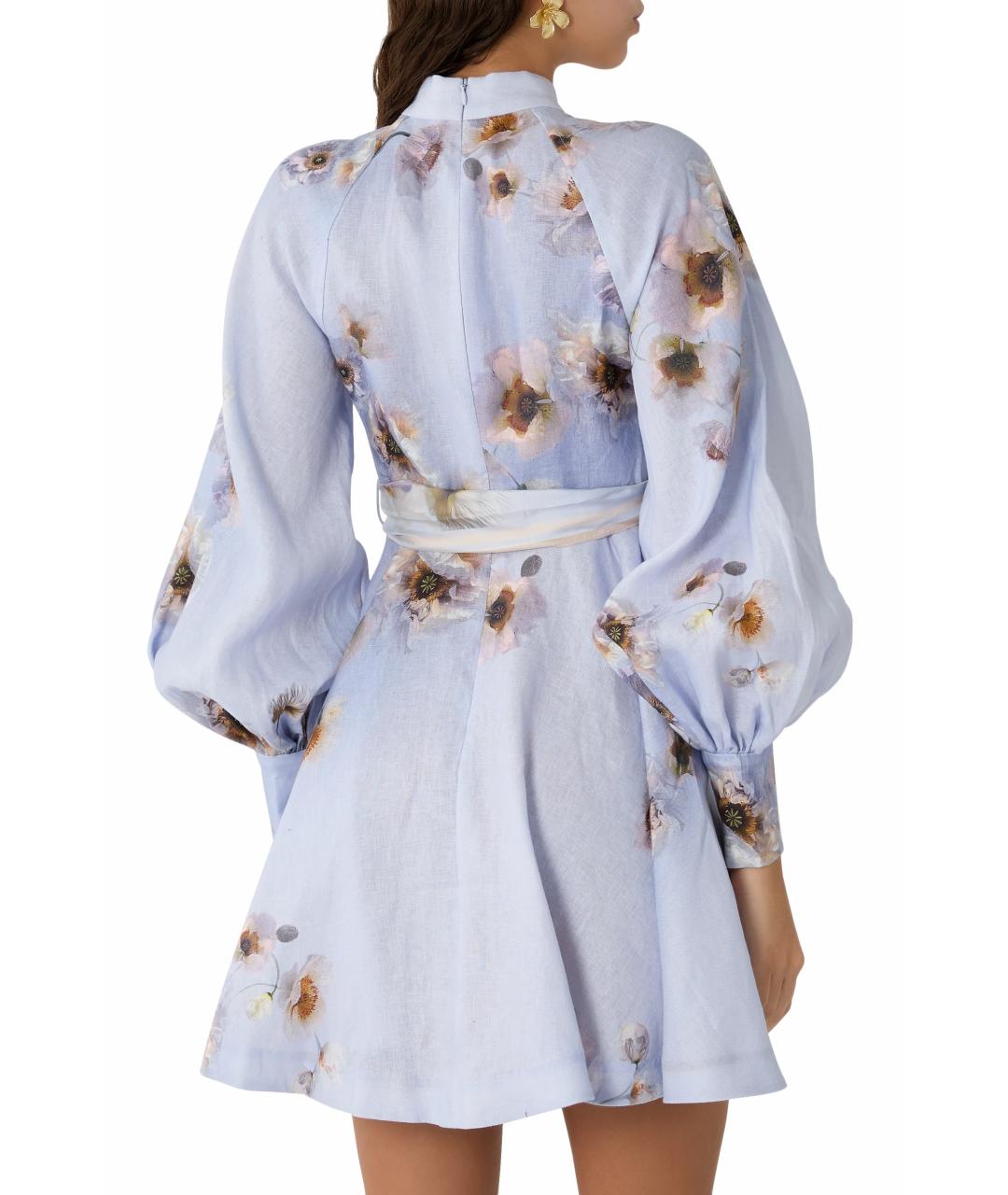 ZIMMERMANN Голубое льняное платье, фото 9