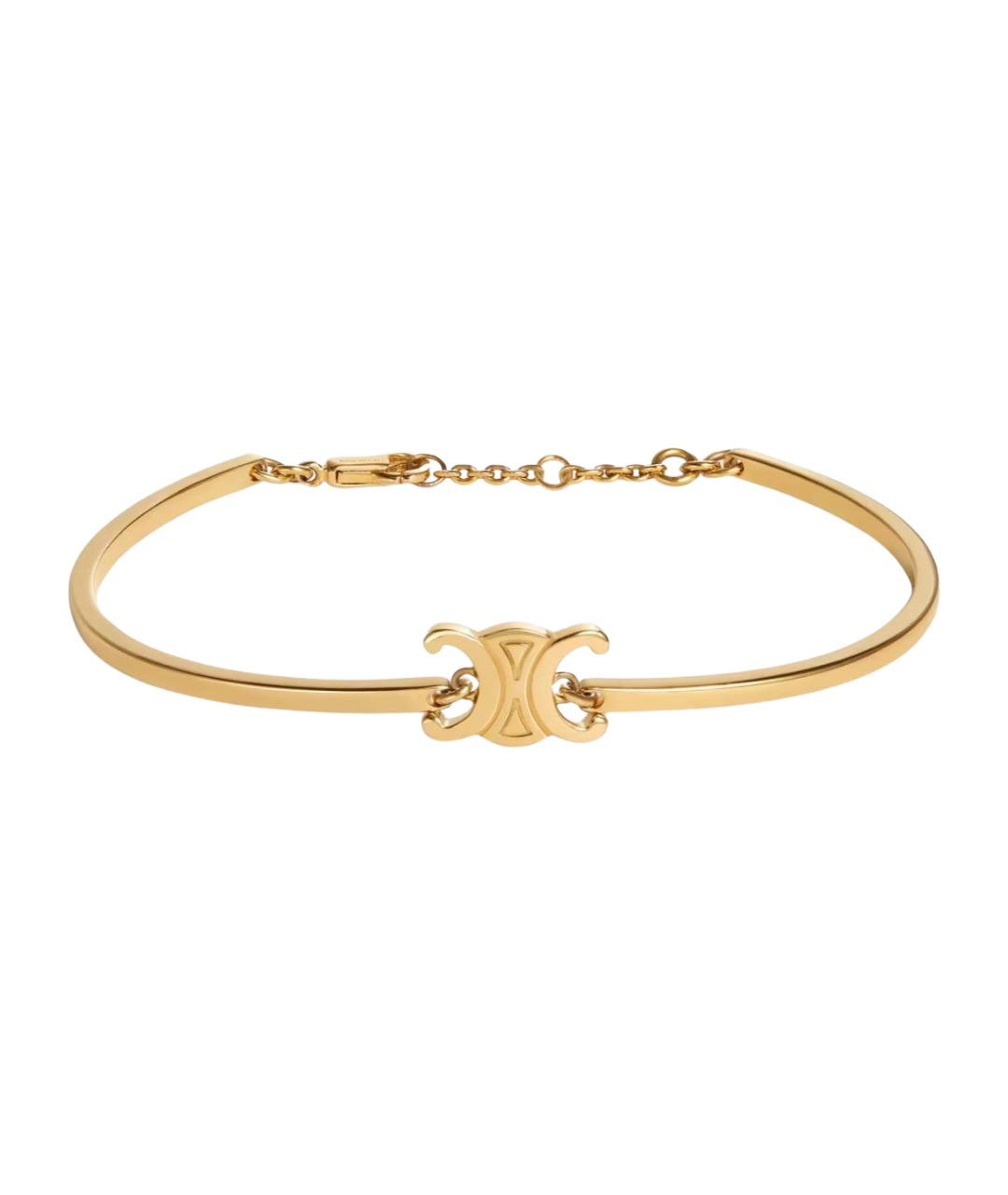 CELINE Золотой латунный браслет, фото 1