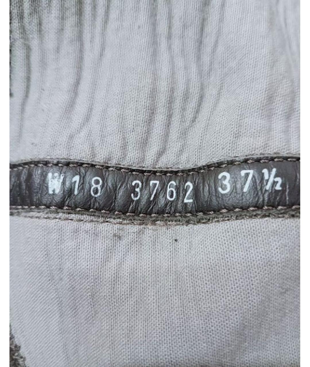 RICK OWENS Черные кожаные ботфорты, фото 6