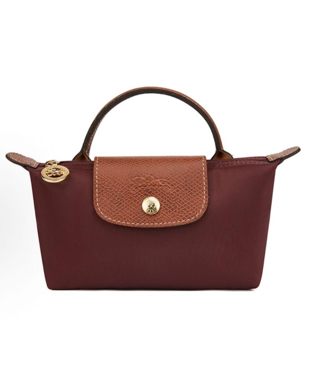 LONGCHAMP Бордовая сумка с короткими ручками, фото 9