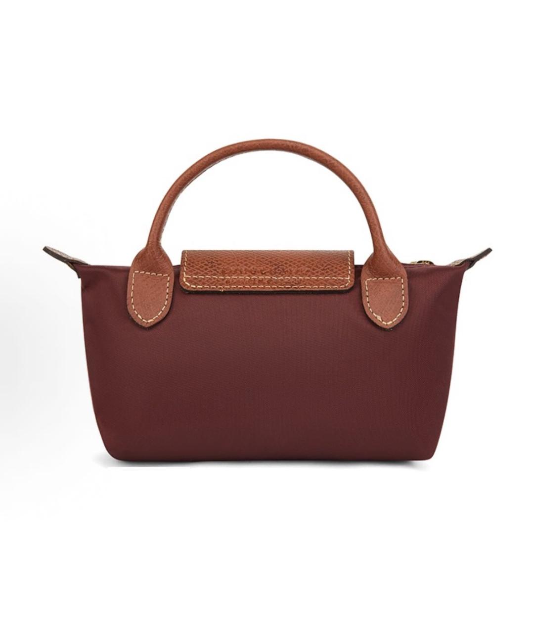 LONGCHAMP Бордовая сумка с короткими ручками, фото 3