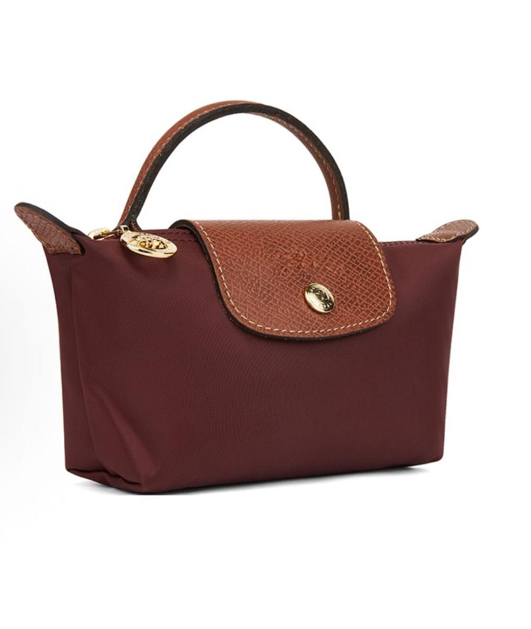 LONGCHAMP Бордовая сумка с короткими ручками, фото 2